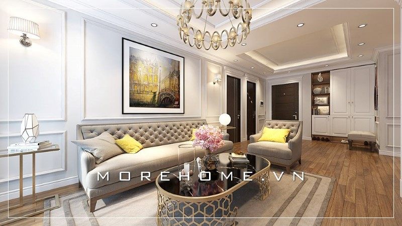 Vẻ đẹp tinh tế của mẫu bàn trà mặt đá luôn gây ấn tượng tích cực với nhiều gia chủ.