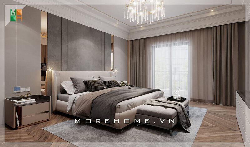 ngủ
Một mẫu thiết kế phòng ngủ hiện đại được áp dụng cho các loại nhà ở như chung cư, biệt thự, nhà phố với nội thất tông màu xám giúp tạo nên sự sang trọng, cao cấp cho không gian phòng ngủ.