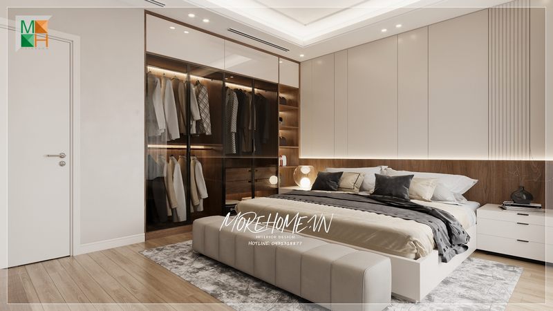 Giường ngủ có độ êm ái giúp người sử dụng cảm thấy thoải mái và dễ chịu.